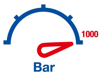 Hochdruckanzeige 1000 bar